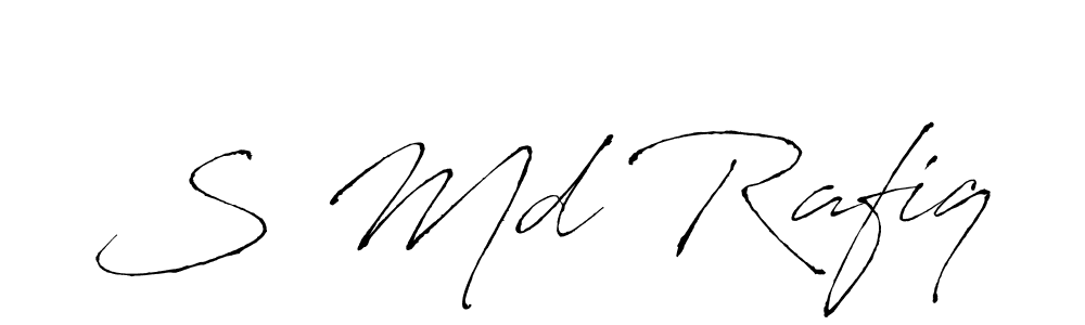 S Md Rafiq stylish signature style. Best Handwritten Sign (Antro_Vectra) for my name. Handwritten Signature Collection Ideas for my name S Md Rafiq. S Md Rafiq signature style 6 images and pictures png