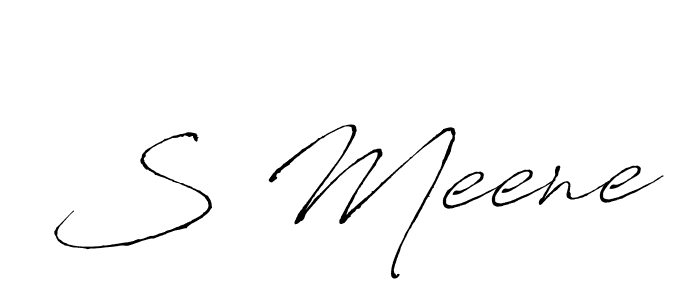 It looks lik you need a new signature style for name S Meene. Design unique handwritten (Antro_Vectra) signature with our free signature maker in just a few clicks. S Meene signature style 6 images and pictures png