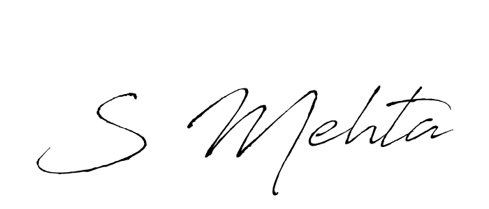 S Mehta stylish signature style. Best Handwritten Sign (Antro_Vectra) for my name. Handwritten Signature Collection Ideas for my name S Mehta. S Mehta signature style 6 images and pictures png