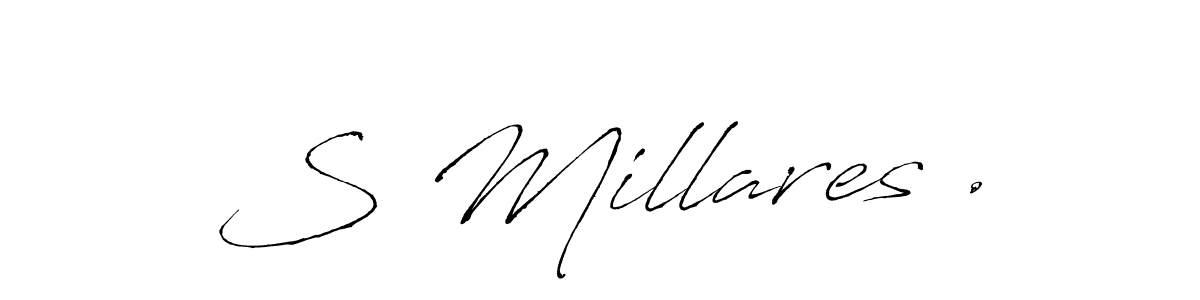 You can use this online signature creator to create a handwritten signature for the name S Millares .. This is the best online autograph maker. S Millares . signature style 6 images and pictures png