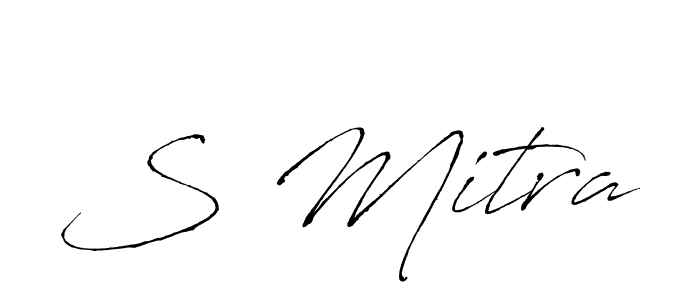 How to make S Mitra signature? Antro_Vectra is a professional autograph style. Create handwritten signature for S Mitra name. S Mitra signature style 6 images and pictures png