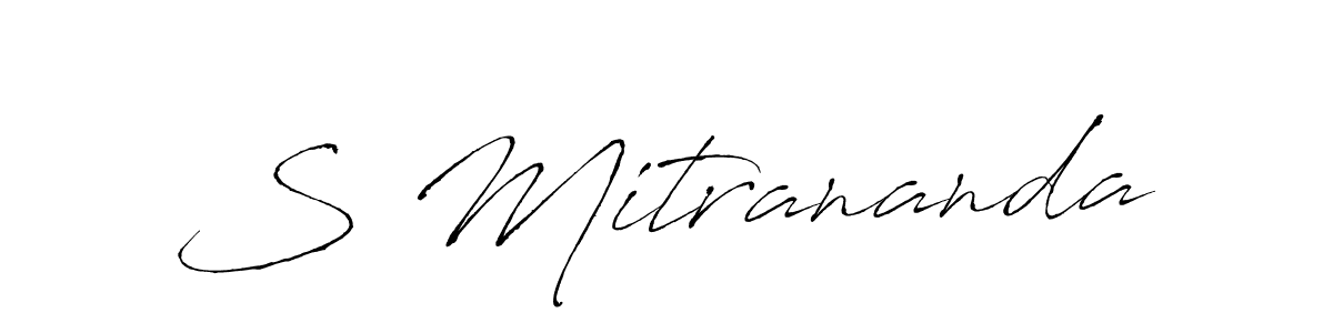 Make a beautiful signature design for name S Mitrananda. Use this online signature maker to create a handwritten signature for free. S Mitrananda signature style 6 images and pictures png