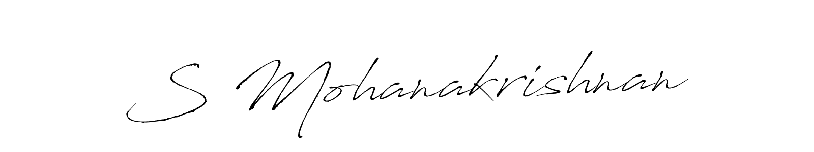 Make a beautiful signature design for name S Mohanakrishnan. Use this online signature maker to create a handwritten signature for free. S Mohanakrishnan signature style 6 images and pictures png