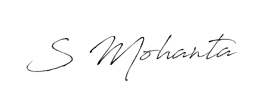 if you are searching for the best signature style for your name S Mohanta. so please give up your signature search. here we have designed multiple signature styles  using Antro_Vectra. S Mohanta signature style 6 images and pictures png