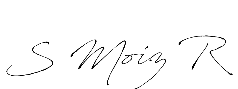 You can use this online signature creator to create a handwritten signature for the name S Moiz R. This is the best online autograph maker. S Moiz R signature style 6 images and pictures png