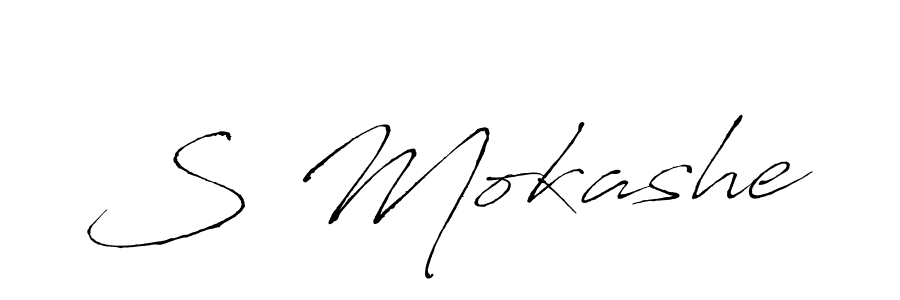 How to make S Mokashe signature? Antro_Vectra is a professional autograph style. Create handwritten signature for S Mokashe name. S Mokashe signature style 6 images and pictures png