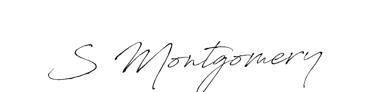 How to make S Montgomery signature? Antro_Vectra is a professional autograph style. Create handwritten signature for S Montgomery name. S Montgomery signature style 6 images and pictures png