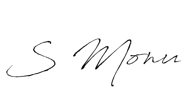 How to Draw S Monu signature style? Antro_Vectra is a latest design signature styles for name S Monu. S Monu signature style 6 images and pictures png