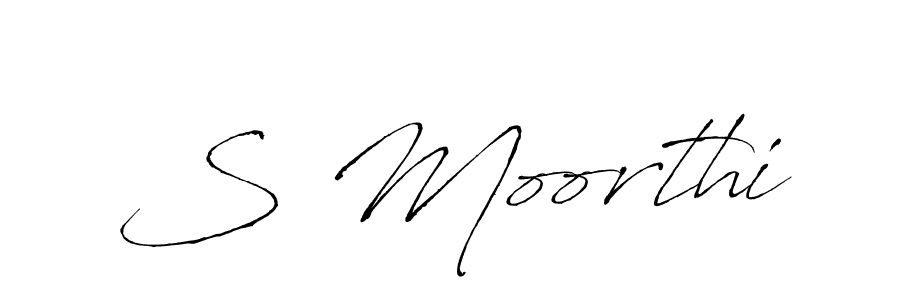 The best way (Antro_Vectra) to make a short signature is to pick only two or three words in your name. The name S Moorthi include a total of six letters. For converting this name. S Moorthi signature style 6 images and pictures png