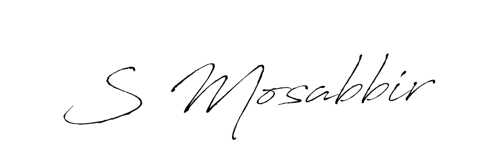 Also You can easily find your signature by using the search form. We will create S Mosabbir name handwritten signature images for you free of cost using Antro_Vectra sign style. S Mosabbir signature style 6 images and pictures png