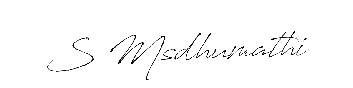 Make a short S Msdhumathi signature style. Manage your documents anywhere anytime using Antro_Vectra. Create and add eSignatures, submit forms, share and send files easily. S Msdhumathi signature style 6 images and pictures png