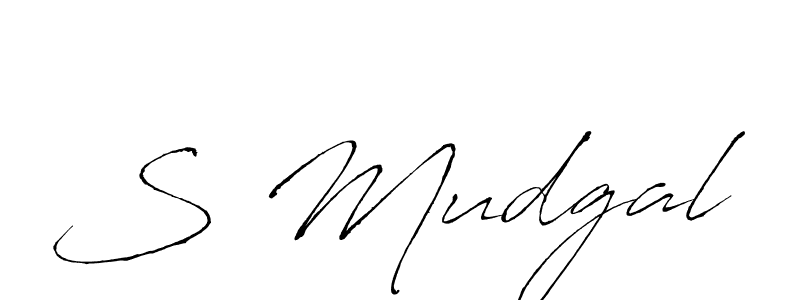 Design your own signature with our free online signature maker. With this signature software, you can create a handwritten (Antro_Vectra) signature for name S Mudgal. S Mudgal signature style 6 images and pictures png