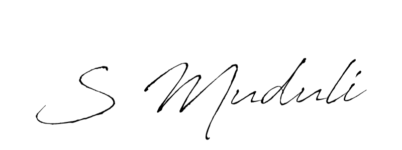 Similarly Antro_Vectra is the best handwritten signature design. Signature creator online .You can use it as an online autograph creator for name S Muduli. S Muduli signature style 6 images and pictures png