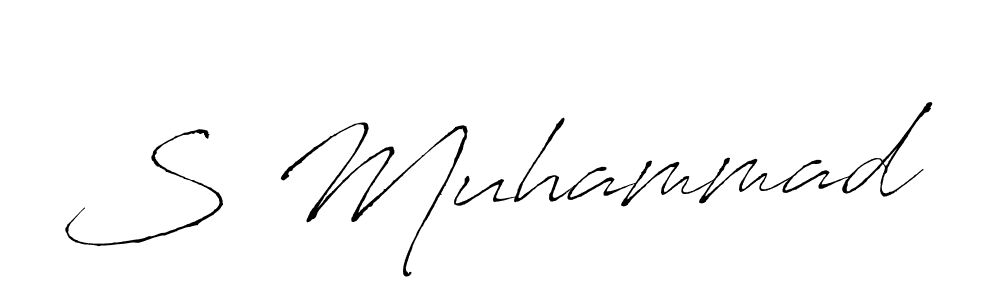 Also we have S Muhammad name is the best signature style. Create professional handwritten signature collection using Antro_Vectra autograph style. S Muhammad signature style 6 images and pictures png