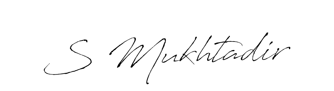 S Mukhtadir stylish signature style. Best Handwritten Sign (Antro_Vectra) for my name. Handwritten Signature Collection Ideas for my name S Mukhtadir. S Mukhtadir signature style 6 images and pictures png