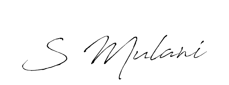 Also You can easily find your signature by using the search form. We will create S Mulani name handwritten signature images for you free of cost using Antro_Vectra sign style. S Mulani signature style 6 images and pictures png