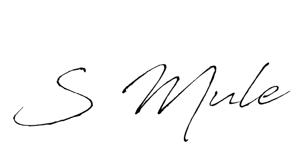 How to Draw S Mule signature style? Antro_Vectra is a latest design signature styles for name S Mule. S Mule signature style 6 images and pictures png