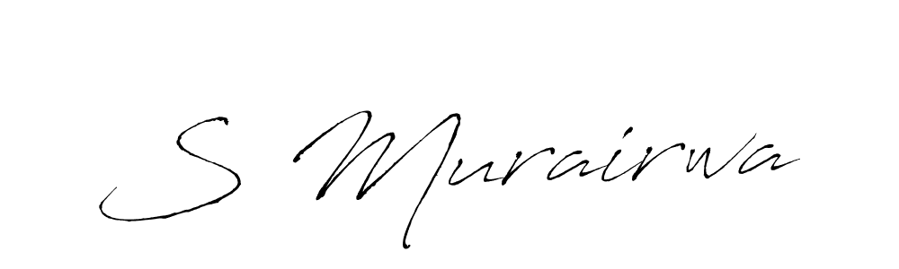 How to make S Murairwa signature? Antro_Vectra is a professional autograph style. Create handwritten signature for S Murairwa name. S Murairwa signature style 6 images and pictures png