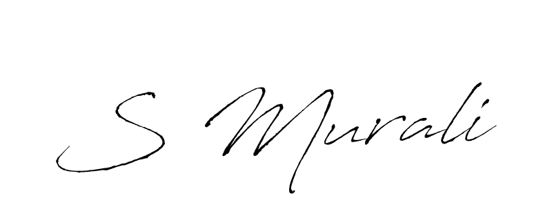 Once you've used our free online signature maker to create your best signature Antro_Vectra style, it's time to enjoy all of the benefits that S Murali name signing documents. S Murali signature style 6 images and pictures png