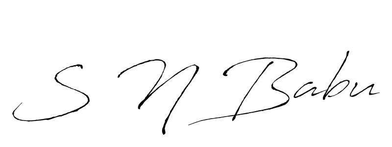 Here are the top 10 professional signature styles for the name S N Babu. These are the best autograph styles you can use for your name. S N Babu signature style 6 images and pictures png