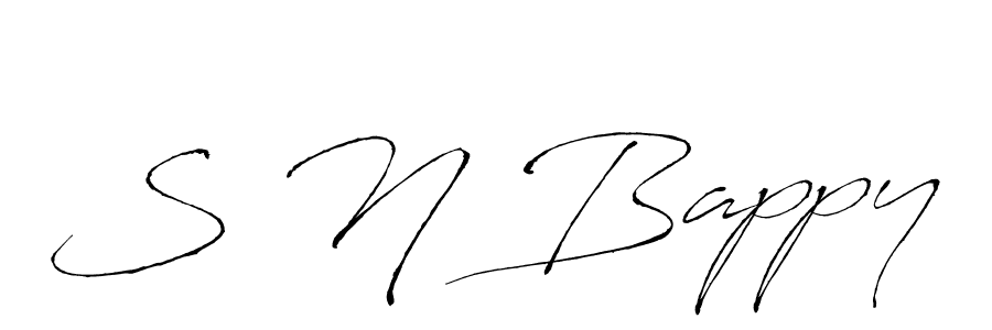 Also You can easily find your signature by using the search form. We will create S N Bappy name handwritten signature images for you free of cost using Antro_Vectra sign style. S N Bappy signature style 6 images and pictures png