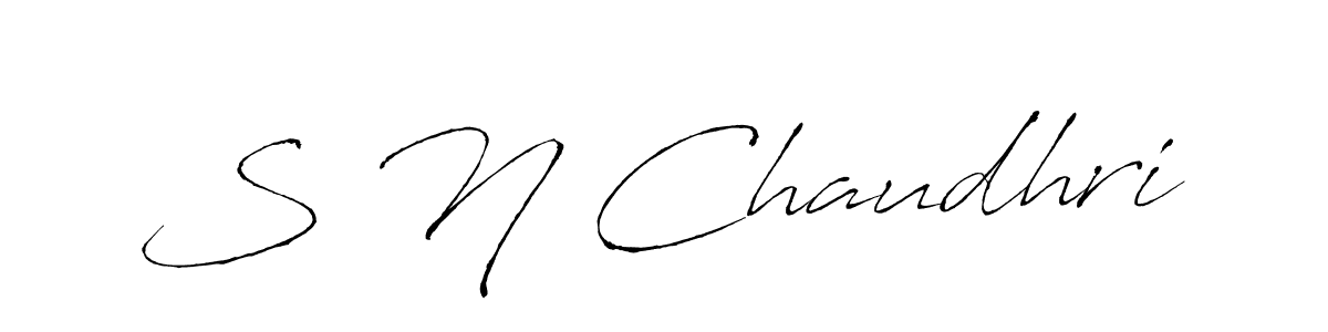 You should practise on your own different ways (Antro_Vectra) to write your name (S N Chaudhri) in signature. don't let someone else do it for you. S N Chaudhri signature style 6 images and pictures png