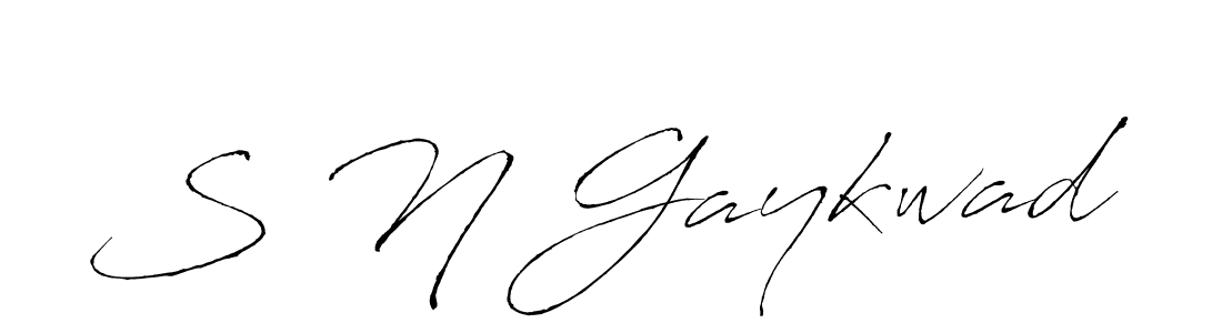 Antro_Vectra is a professional signature style that is perfect for those who want to add a touch of class to their signature. It is also a great choice for those who want to make their signature more unique. Get S N Gaykwad name to fancy signature for free. S N Gaykwad signature style 6 images and pictures png