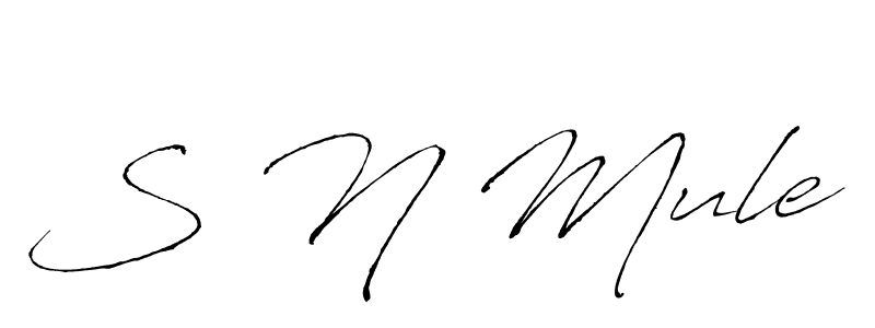 Make a beautiful signature design for name S N Mule. Use this online signature maker to create a handwritten signature for free. S N Mule signature style 6 images and pictures png