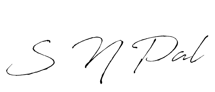 Create a beautiful signature design for name S N Pal. With this signature (Antro_Vectra) fonts, you can make a handwritten signature for free. S N Pal signature style 6 images and pictures png