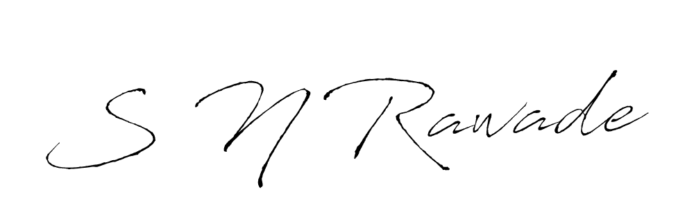 if you are searching for the best signature style for your name S N Rawade. so please give up your signature search. here we have designed multiple signature styles  using Antro_Vectra. S N Rawade signature style 6 images and pictures png