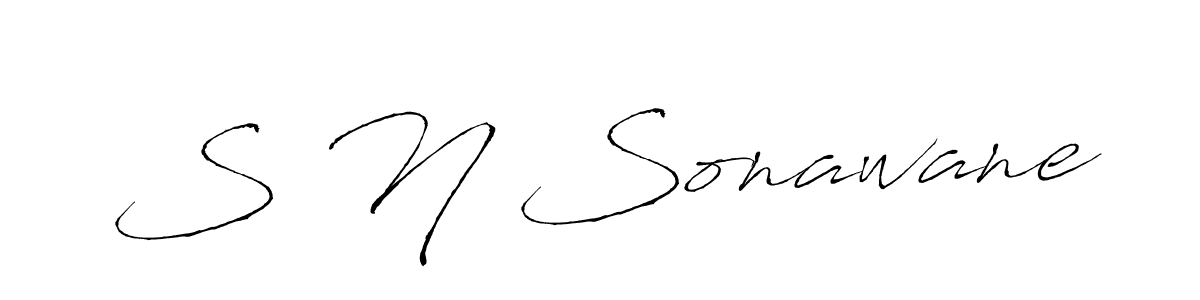 Also You can easily find your signature by using the search form. We will create S N Sonawane name handwritten signature images for you free of cost using Antro_Vectra sign style. S N Sonawane signature style 6 images and pictures png