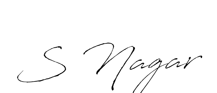 Similarly Antro_Vectra is the best handwritten signature design. Signature creator online .You can use it as an online autograph creator for name S Nagar. S Nagar signature style 6 images and pictures png