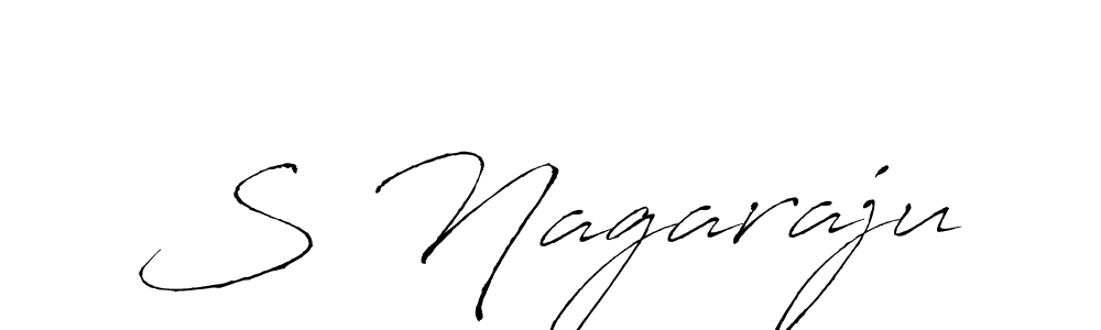 Create a beautiful signature design for name S Nagaraju. With this signature (Antro_Vectra) fonts, you can make a handwritten signature for free. S Nagaraju signature style 6 images and pictures png