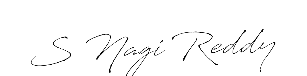 The best way (Antro_Vectra) to make a short signature is to pick only two or three words in your name. The name S Nagi Reddy include a total of six letters. For converting this name. S Nagi Reddy signature style 6 images and pictures png