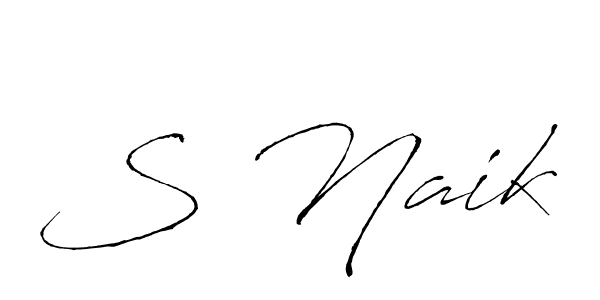 Similarly Antro_Vectra is the best handwritten signature design. Signature creator online .You can use it as an online autograph creator for name S Naik. S Naik signature style 6 images and pictures png