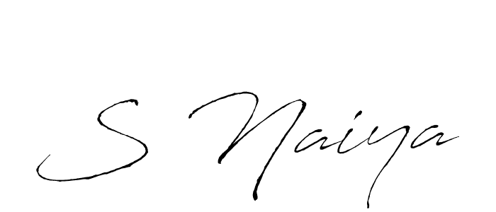 Also we have S Naiya name is the best signature style. Create professional handwritten signature collection using Antro_Vectra autograph style. S Naiya signature style 6 images and pictures png