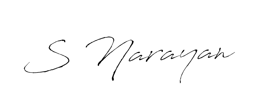 The best way (Antro_Vectra) to make a short signature is to pick only two or three words in your name. The name S Narayan include a total of six letters. For converting this name. S Narayan signature style 6 images and pictures png