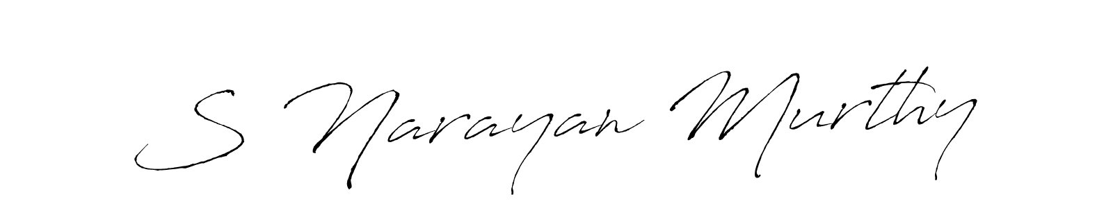 Use a signature maker to create a handwritten signature online. With this signature software, you can design (Antro_Vectra) your own signature for name S Narayan Murthy. S Narayan Murthy signature style 6 images and pictures png