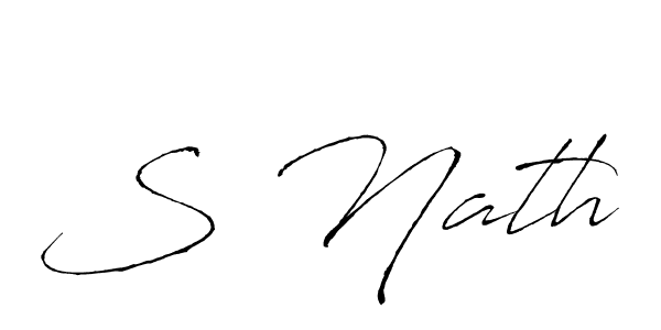 Make a beautiful signature design for name S Nath. Use this online signature maker to create a handwritten signature for free. S Nath signature style 6 images and pictures png