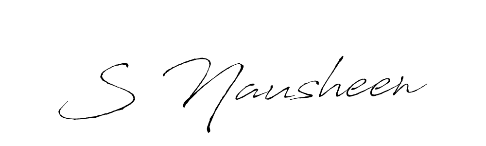 Best and Professional Signature Style for S Nausheen. Antro_Vectra Best Signature Style Collection. S Nausheen signature style 6 images and pictures png