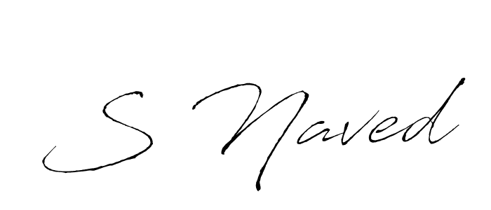 S Naved stylish signature style. Best Handwritten Sign (Antro_Vectra) for my name. Handwritten Signature Collection Ideas for my name S Naved. S Naved signature style 6 images and pictures png