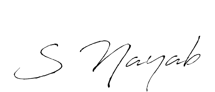 Antro_Vectra is a professional signature style that is perfect for those who want to add a touch of class to their signature. It is also a great choice for those who want to make their signature more unique. Get S Nayab name to fancy signature for free. S Nayab signature style 6 images and pictures png