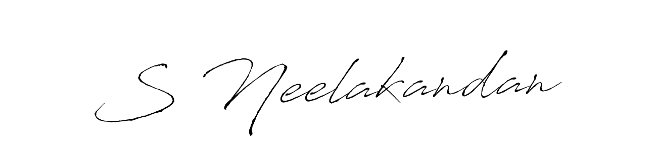 Similarly Antro_Vectra is the best handwritten signature design. Signature creator online .You can use it as an online autograph creator for name S Neelakandan. S Neelakandan signature style 6 images and pictures png