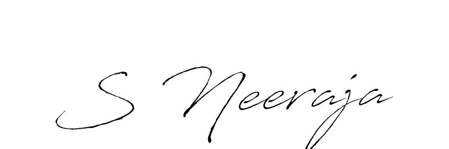 How to make S Neeraja signature? Antro_Vectra is a professional autograph style. Create handwritten signature for S Neeraja name. S Neeraja signature style 6 images and pictures png