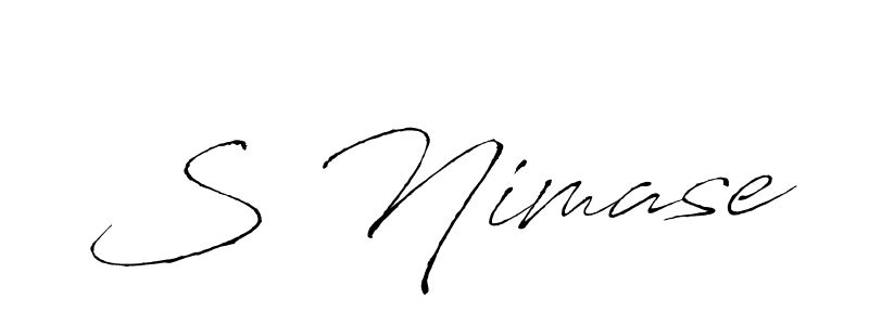 Antro_Vectra is a professional signature style that is perfect for those who want to add a touch of class to their signature. It is also a great choice for those who want to make their signature more unique. Get S Nimase name to fancy signature for free. S Nimase signature style 6 images and pictures png