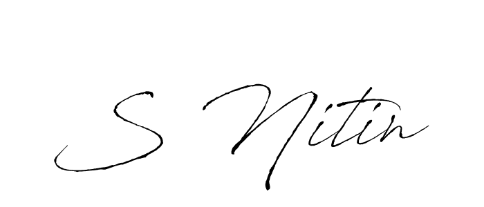 Make a beautiful signature design for name S Nitin. Use this online signature maker to create a handwritten signature for free. S Nitin signature style 6 images and pictures png