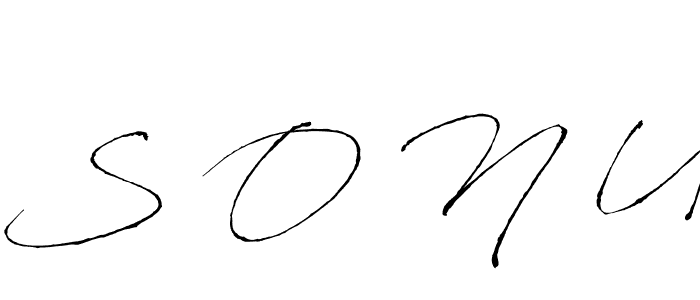 It looks lik you need a new signature style for name S O N U. Design unique handwritten (Antro_Vectra) signature with our free signature maker in just a few clicks. S O N U signature style 6 images and pictures png