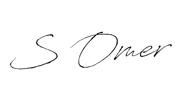 How to make S Omer name signature. Use Antro_Vectra style for creating short signs online. This is the latest handwritten sign. S Omer signature style 6 images and pictures png