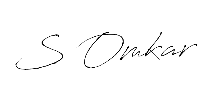 How to make S Omkar name signature. Use Antro_Vectra style for creating short signs online. This is the latest handwritten sign. S Omkar signature style 6 images and pictures png