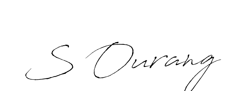 Create a beautiful signature design for name S Ourang. With this signature (Antro_Vectra) fonts, you can make a handwritten signature for free. S Ourang signature style 6 images and pictures png